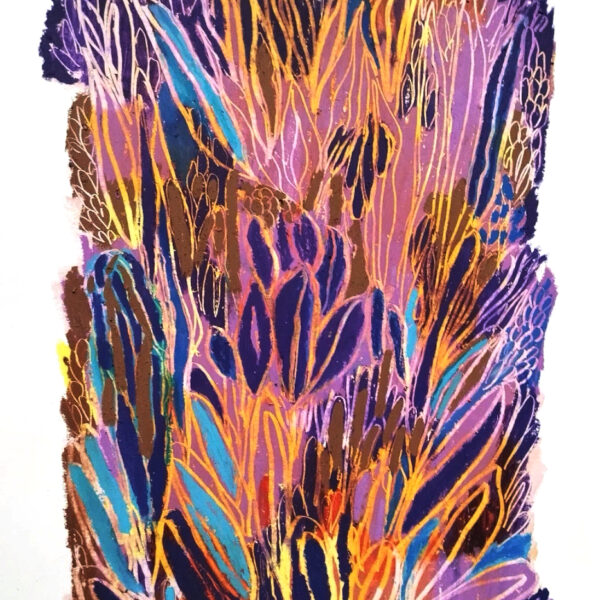 Jardin sous-marin n°6 - 30x40 cm
